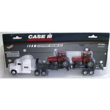 1/64 Peterbilt Semi Case IH Hauling Set  with 2 CI 7240 tractors