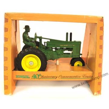 1/16 John Deere A NF Styled on rubber with man 40th Anniversary