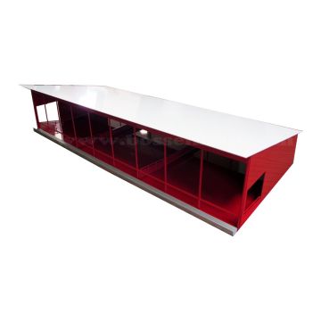 1/64 Cattle Shed Monoslope red & white