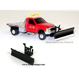 Toy pickup truck store with snow plow